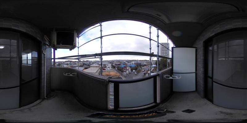 パノラマ画像バルコニー