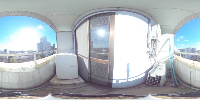 パノラマ画像バルコニー