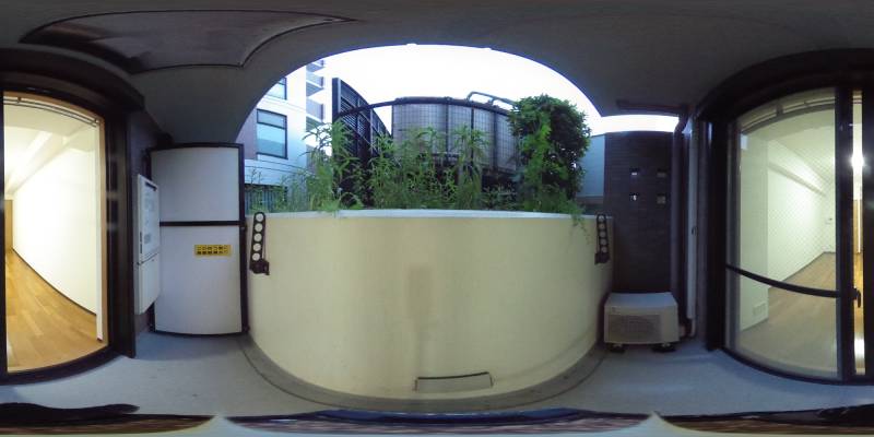パノラマ画像バルコニー