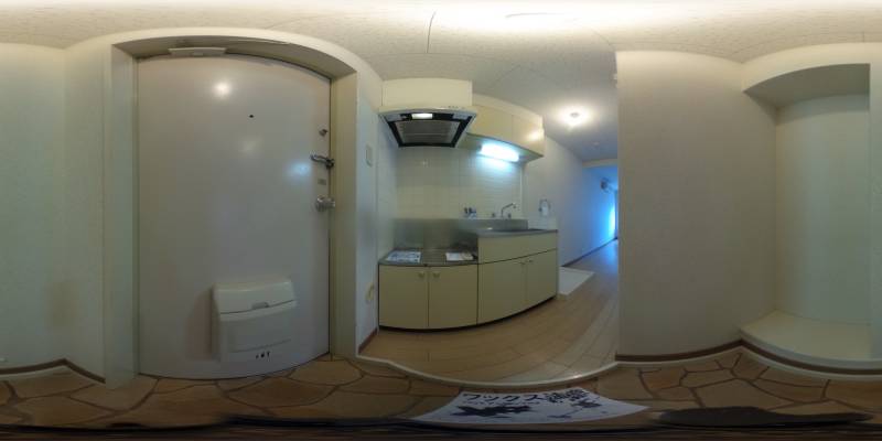 パノラマ画像寝室