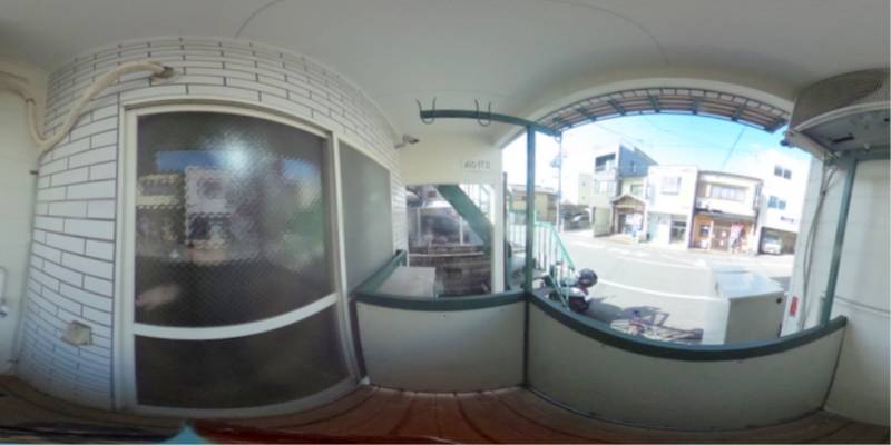 パノラマ画像バルコニー