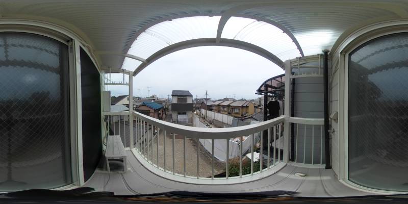 パノラマ画像バルコニー