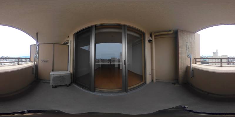 パノラマ画像バルコニー