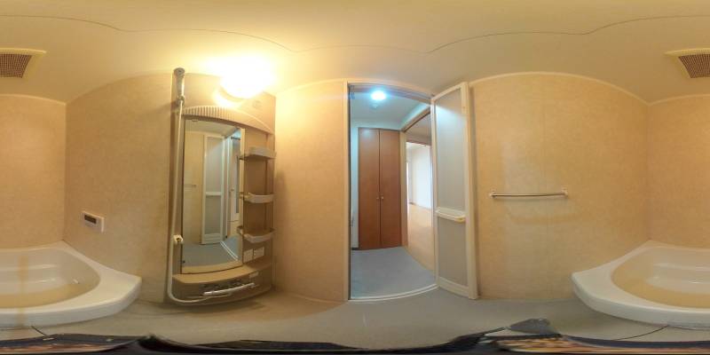 パノラマ画像バスルーム