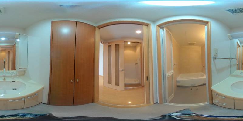 パノラマ画像洗面所