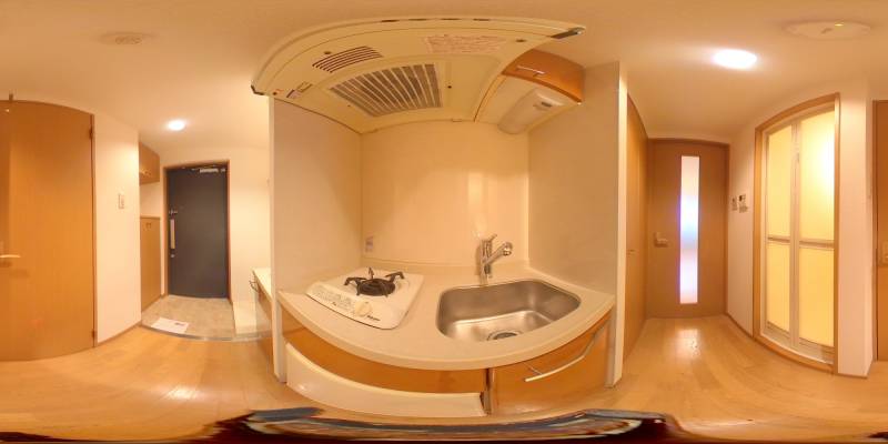 パノラマ画像キッチン