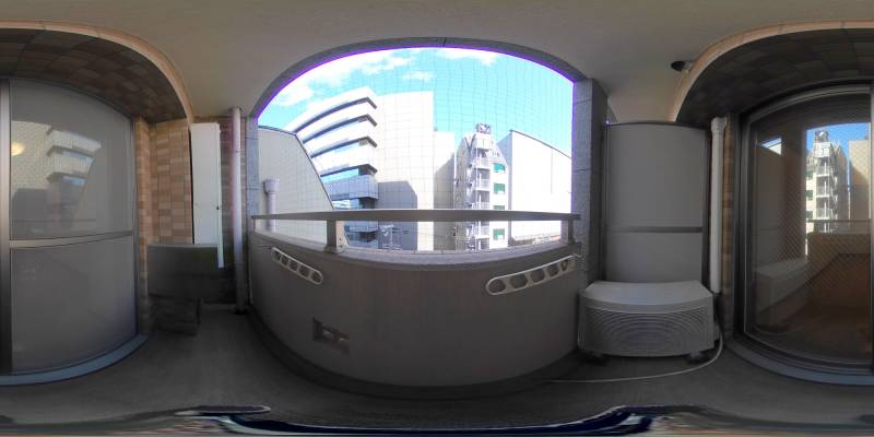 パノラマ画像バルコニー