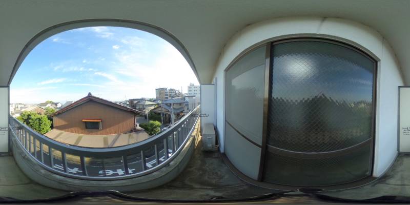 パノラマ画像バルコニー
