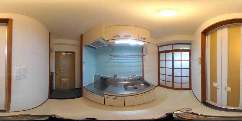 パノラマ画像キッチン