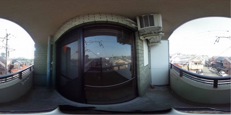 パノラマ画像バルコニー