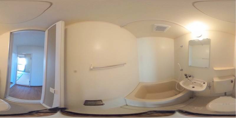 パノラマ画像バスルーム