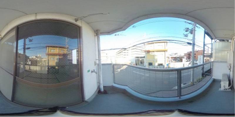 パノラマ画像バルコニー