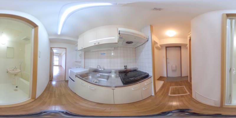 パノラマ画像キッチン