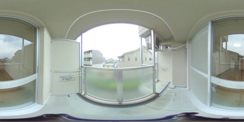パノラマ画像バルコニー