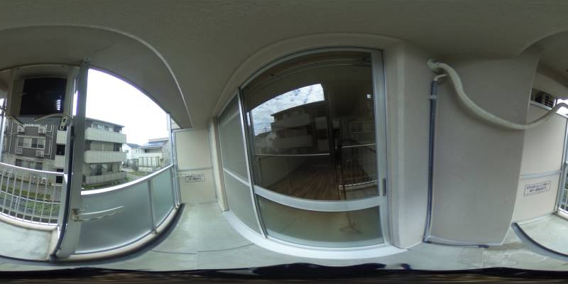 パノラマ画像バルコニー