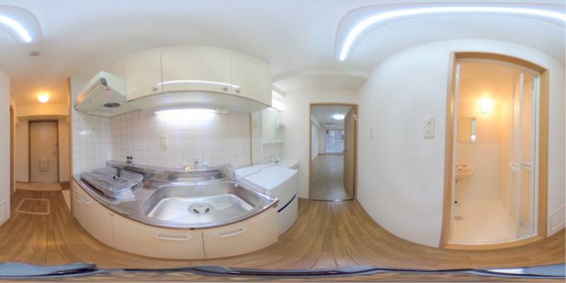 パノラマ画像キッチン