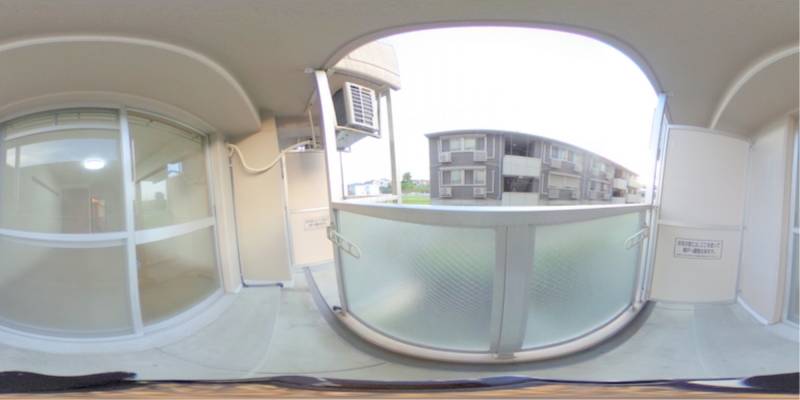 パノラマ画像バルコニー