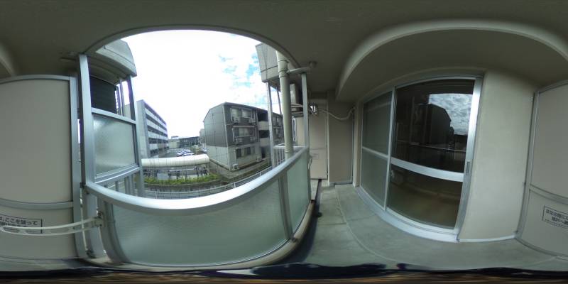 パノラマ画像バルコニー