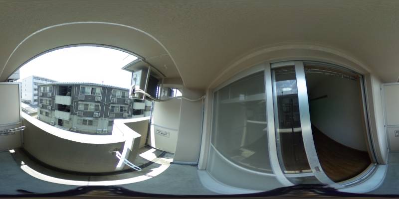 パノラマ画像バルコニー