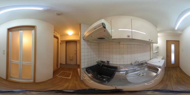 パノラマ画像キッチン