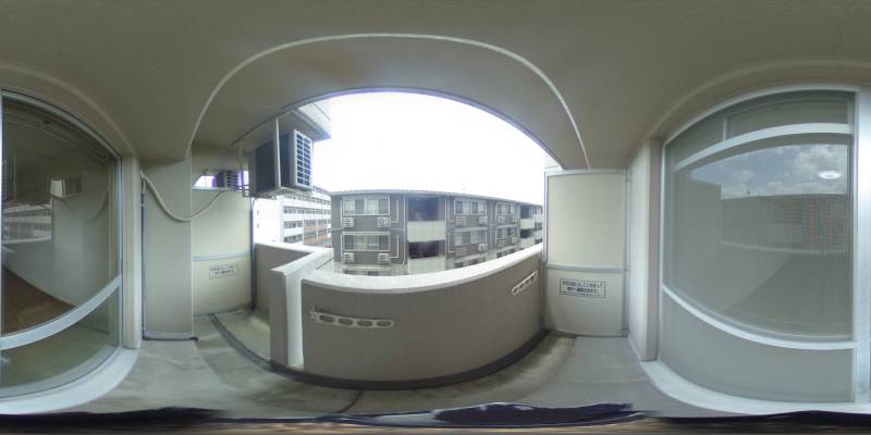 パノラマ画像バルコニー