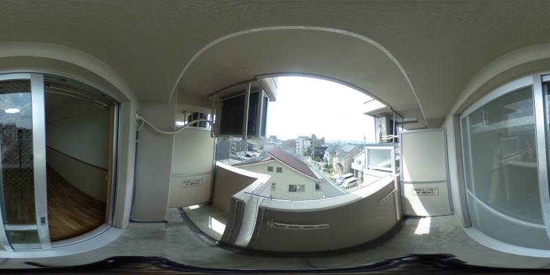 パノラマ画像バルコニー