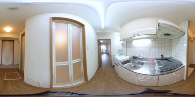 パノラマ画像キッチン