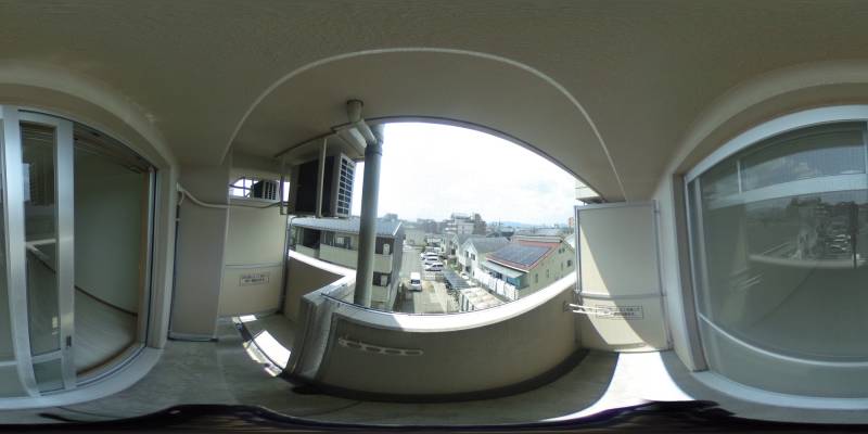 パノラマ画像バルコニー