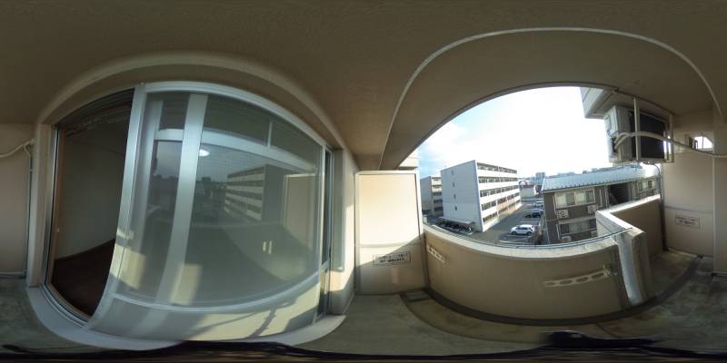 パノラマ画像バルコニー