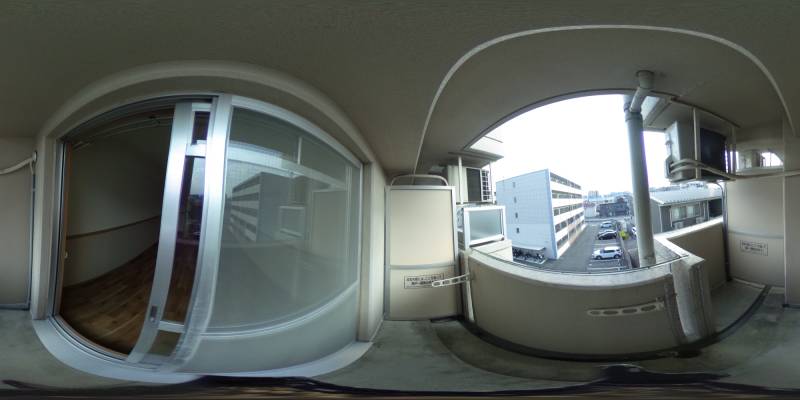 パノラマ画像バルコニー