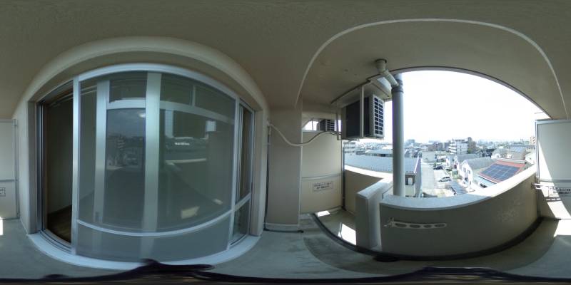 パノラマ画像バルコニー