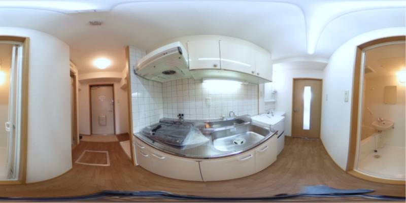 パノラマ画像キッチン