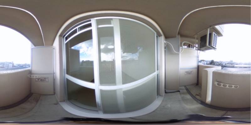 パノラマ画像バルコニー