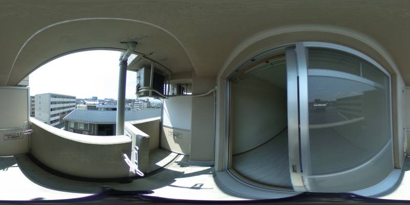 パノラマ画像バルコニー