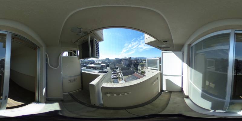 パノラマ画像バルコニー