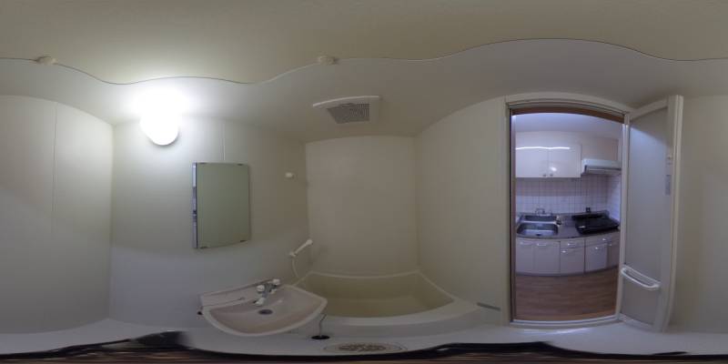 パノラマ画像バスルーム