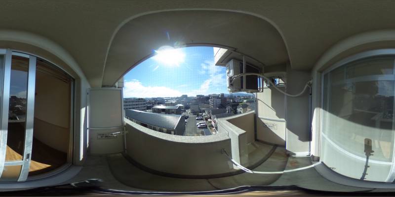 パノラマ画像バルコニー