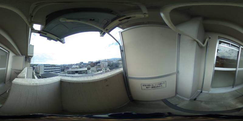 パノラマ画像バルコニー