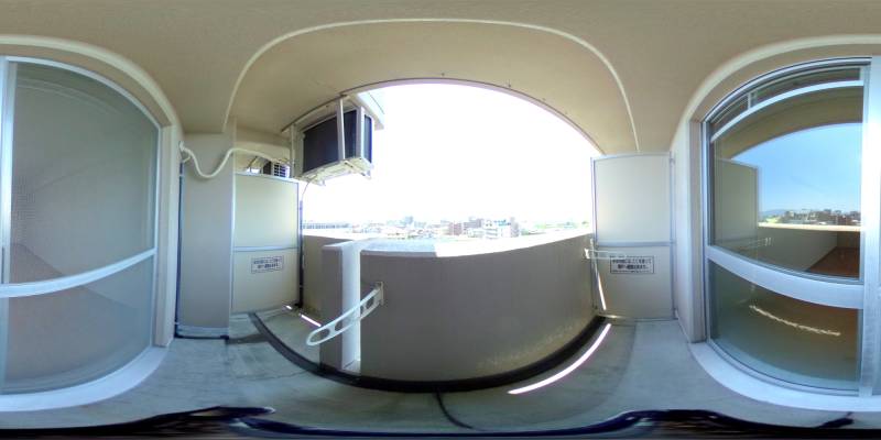 パノラマ画像バルコニー