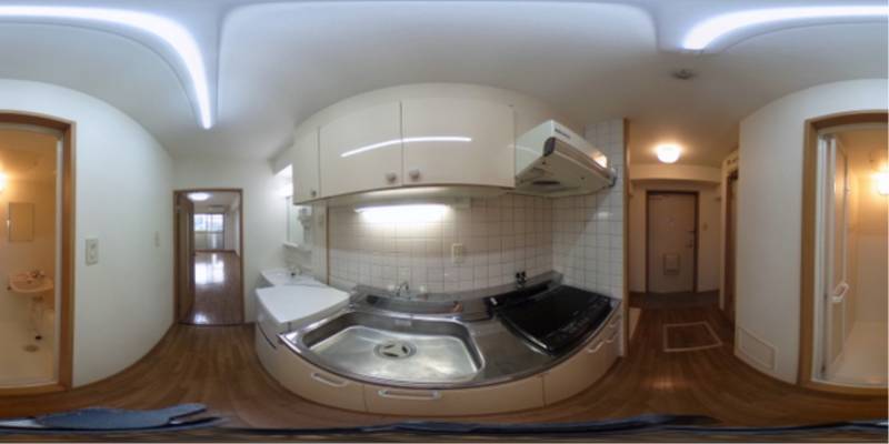 パノラマ画像キッチン