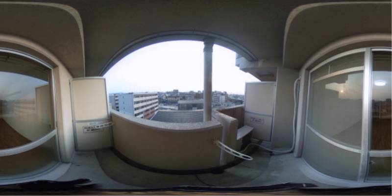 パノラマ画像バルコニー