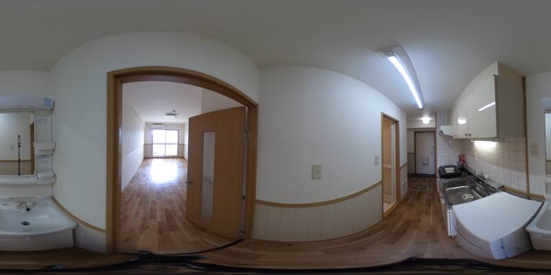 パノラマ画像洗面所