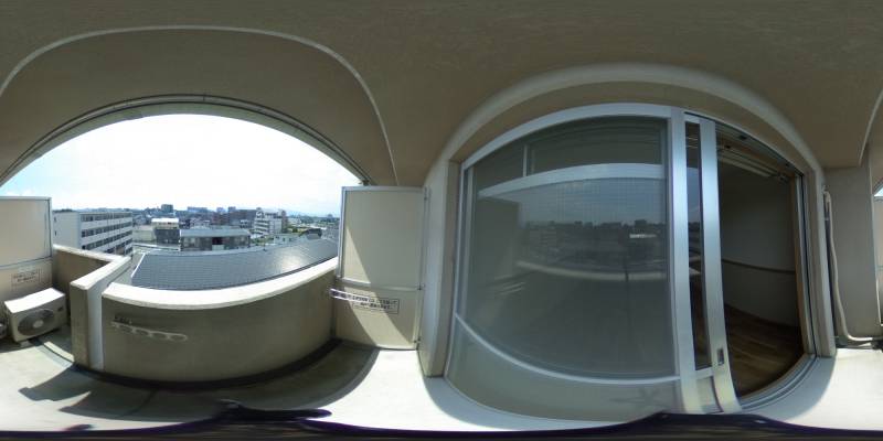 パノラマ画像バルコニー