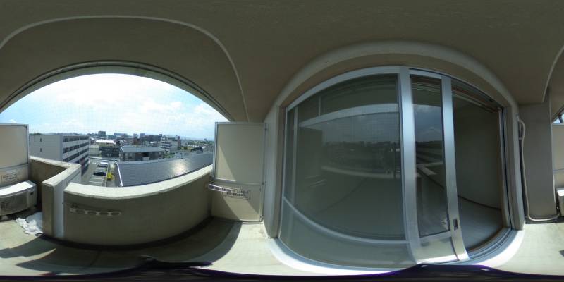 パノラマ画像バルコニー