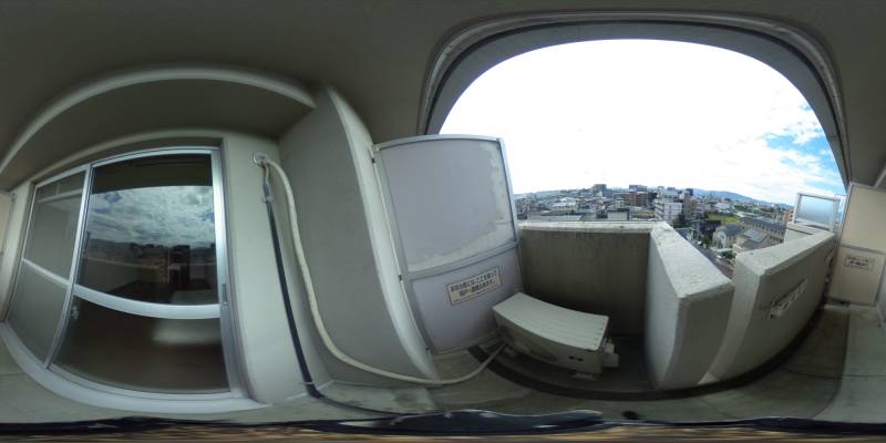 パノラマ画像バルコニー