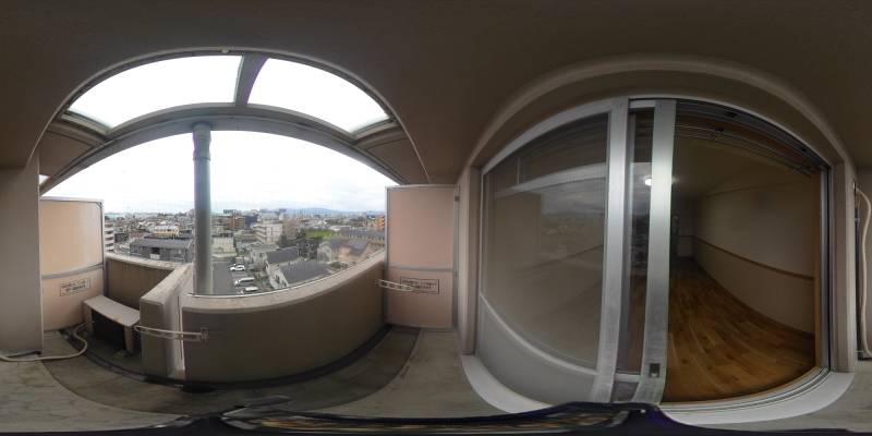 パノラマ画像バルコニー