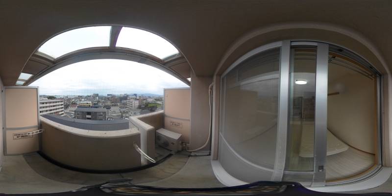 パノラマ画像バルコニー