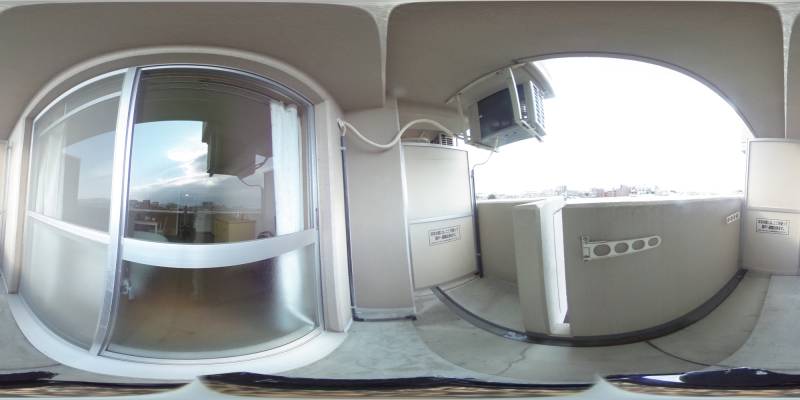 パノラマ画像バルコニー