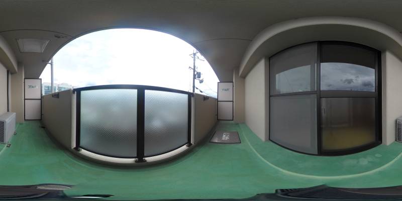 パノラマ画像バルコニー