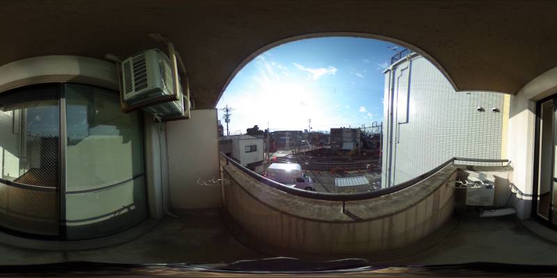 パノラマ画像バルコニー